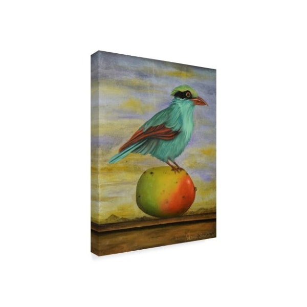 Leah Saulnier 'Magpie On A Mango' Canvas Art,18x24